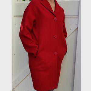 Mansur Gavriel Red Wool Cashmere classic coat